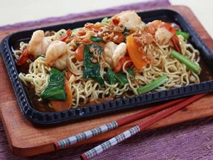 Resep Mie: Mi Hot Plate Udang Resep Mie: Mi Hot Plate Udang